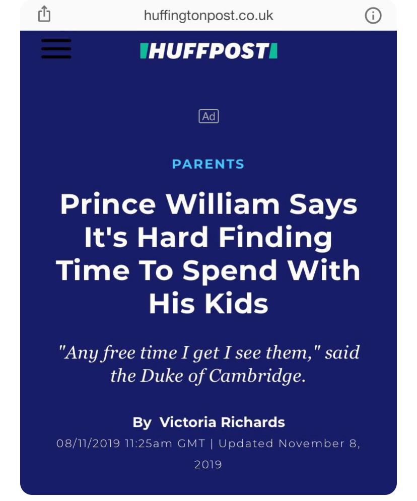William whines about fatherhood
