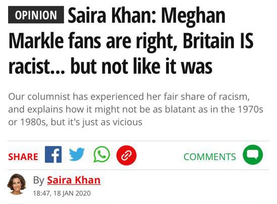 Saira Khan racism Britain