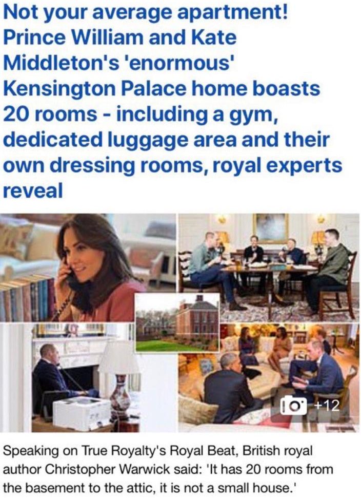 Kate and William tax-funded mansion